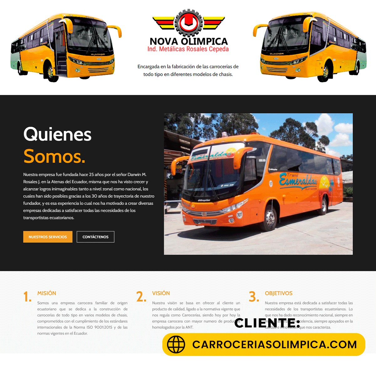 Diseño de PÁGINAS web en Esmeraldas