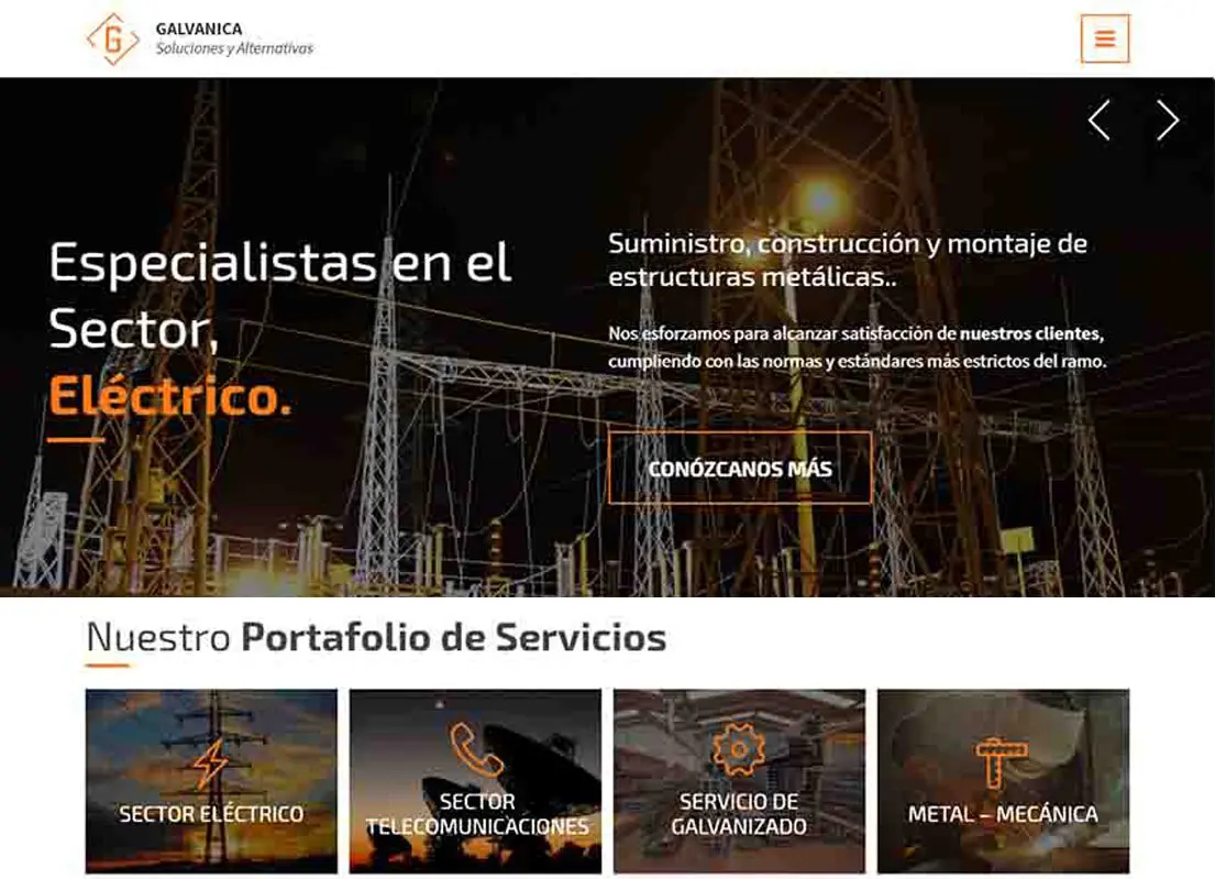 pagina web empresa de galvanizado