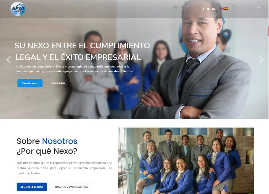 pagina web servicios profesionales